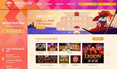 مراجعة Arlequin Casino كازينو عبر الإنترنت