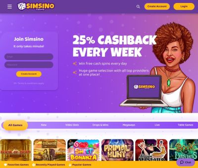 موقع كازينو سيمسينو Simsino Casino